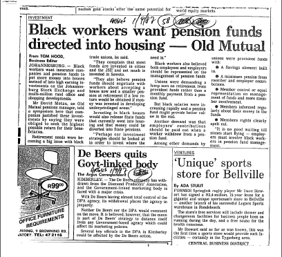 Finance General 1987 - 1988