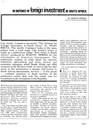 Foreign Firms in SA General 1979 - 1983