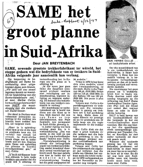 Foreign Firms in SA Italian 1977 - 1985