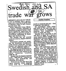 Foreign Firms in SA Swedish 1975 - 1990