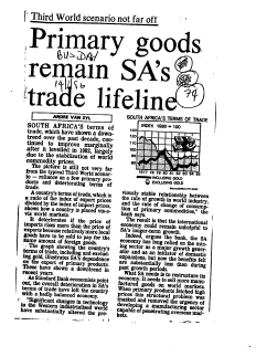 Foreign Trade Balance of Payments 1986 - 1989