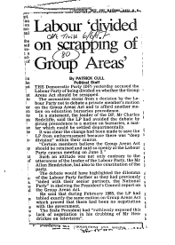 Group Areas General 1987 - 1988