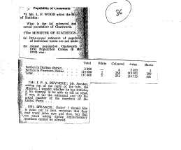 Group Areas Natal 1975 - 1978