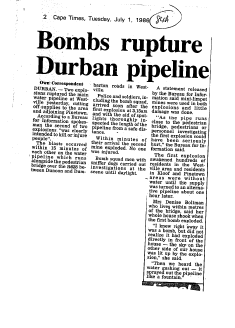 Guerilla Activities 1986 B
