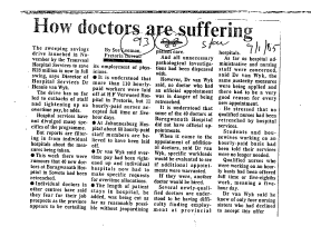 Health & Disease Doctors 1985 - 1988