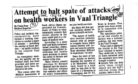 Health & Disease Doctors 1993 - 1996