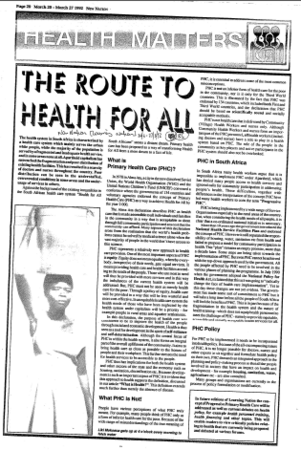 Health & Disease General 1992 - 1993