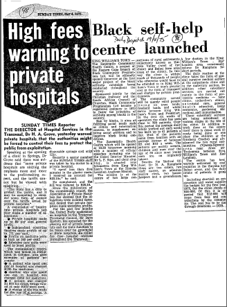 Health & Disease Hospitals & Clinics 1975 - 1979