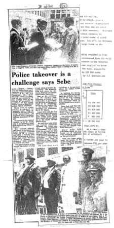 Homelands Ciskei General 1979