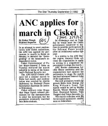 Homelands Ciskei General 1992