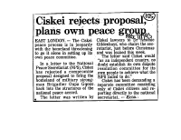 Homelands Ciskei General 1994
