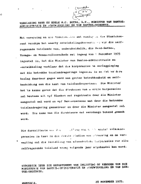 Homelands Gazankulu General 1975 - 1994