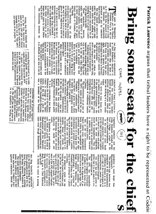 Homelands General 1992 - 1993