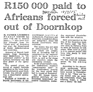 Homelands Kwandebele General 1975 - 1984