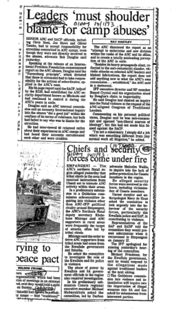 Homelands Kwazulu General 1993
