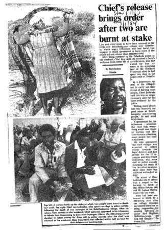 Homelands Lebowa General 1984 - 1988