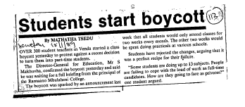Homelands Venda General 1989 - 1992