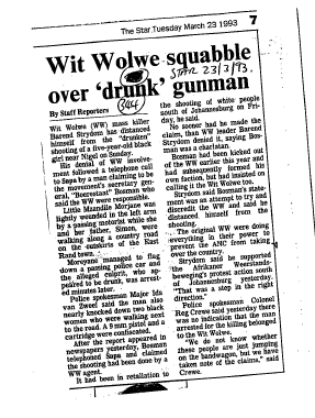 Homelands Violence 1993