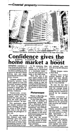 Housing & Hostels Cape 1991 - 1992