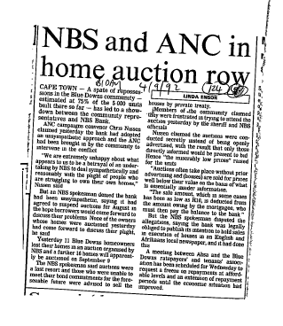 Housing & Hostels Cape 1993 A