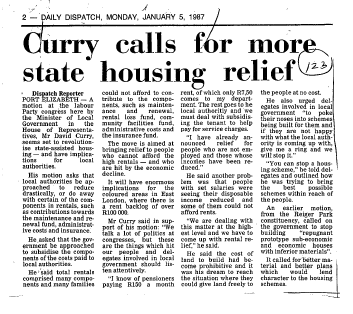 Housing & Hostels General 1987