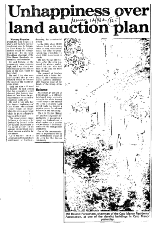 Housing & Hostels Natal 1982 - 1986