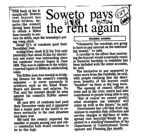 Housing & Hostels Transvaal 1987