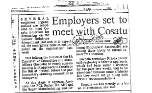 IR Workers Organisations Cosatu 1988 A