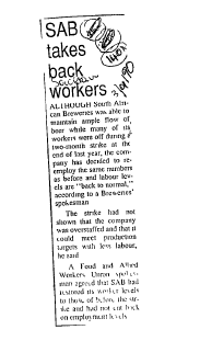 IR Workers Organisations Cosatu 1990 A