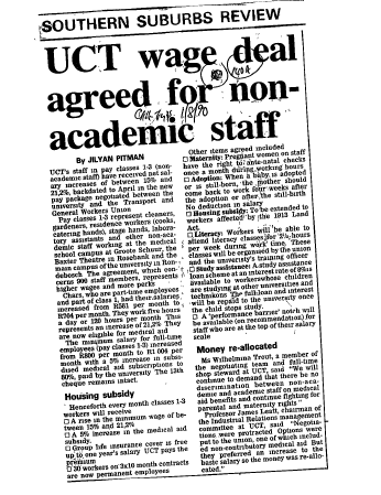 IR Workers Organisations Cosatu 1990 C