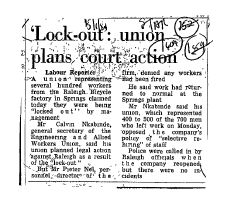 IR Workers Organisations Fosatu 1981