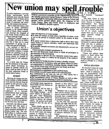 IR Workers Organisations General 1986