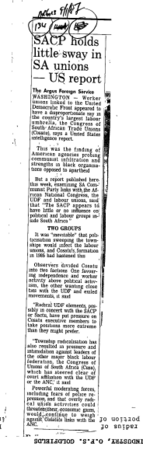IR Workers Organisations General 1987 - 1993