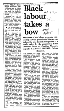 IR Workers Organisations Tucsa 1975 - 1978