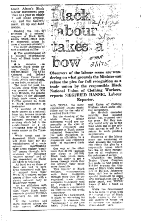 IR Workers Organisations Unaffiliated Unions 1975 - 1981