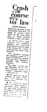 IR Workers Organisations Urban Training Program 1978 - 1982