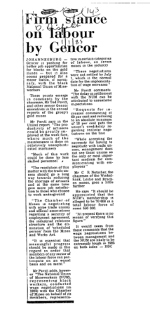 IR Workers Organisations Urban Training Program 1985