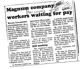 Industrial Relations Disputes 1983 A