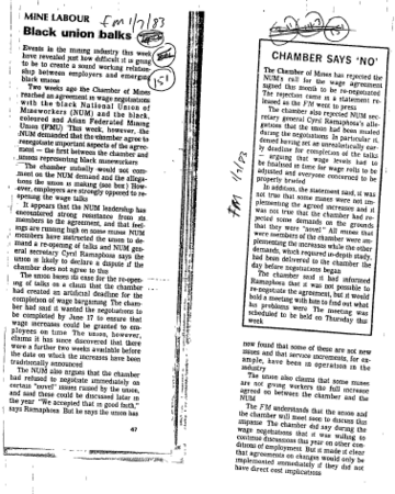 Industrial Relations Disputes 1983 B