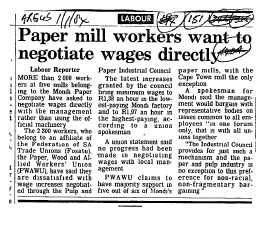 Industrial Relations Disputes 1984