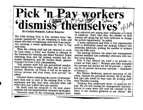 Industrial Relations Strikes 1984 A