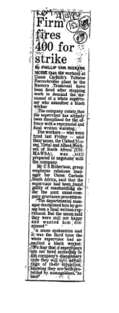 Industrial Relations Strikes 1984 B