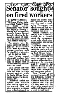 Industrial Relations Strikes 1985 A