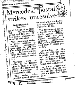 Industrial Relations Strikes 1987 C