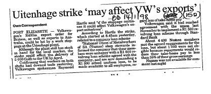 Industrial Relations Strikes 1998