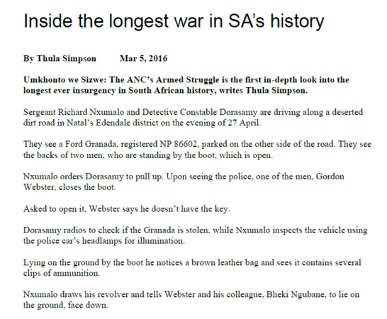 Inside SA's longest war