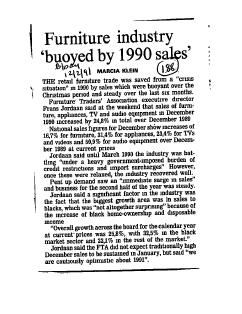 Manufacturing Furniture 1991 - 1993