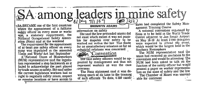 Mining Accidents 1989 - 1992