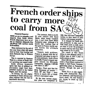 Mining Coal 1981 - 1985