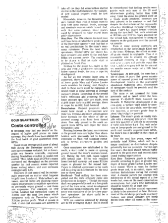 Mining Gold 1980 - 1981